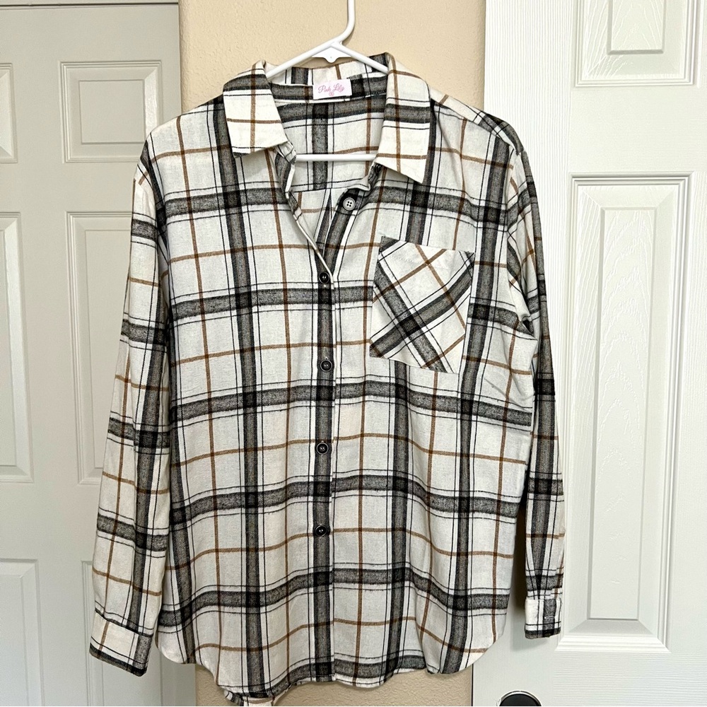 Pink Lily Flannel